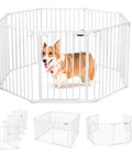 immagine-2-king-collection-box-di-sicurezza-per-bambini-con-cancelletto-in-metallo-119x5x74cm-bianco-ean-8023755056308