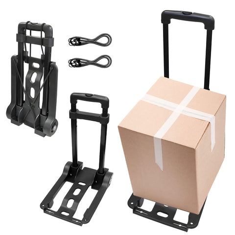 Chariot Pliant À Roues En Nylon Et Acier Charge Max. 30 kg Noir