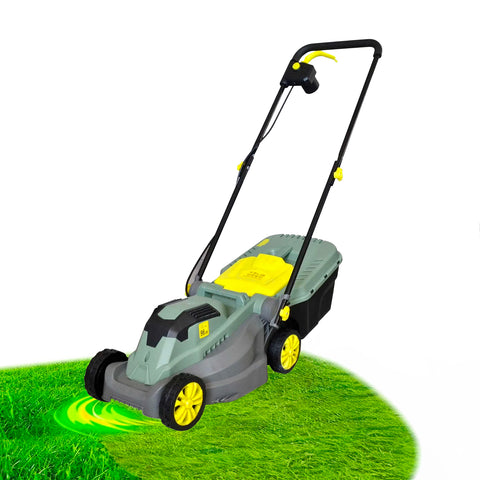 Tondeuse électrique avec réservoir 30l et roues 14cm 230v - 50hz 1200w