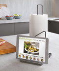 immagine-2-metaltex-porta-rotolo-da-cucina-con-supporto-per-tablet-13x19x32cm-ean-8002523529145