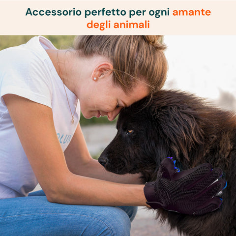 pride groom guanto morbido per tolettatura cani e gatti con cinturino regolabile ean 5053249270319
