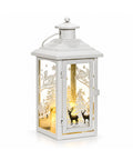 saint joy lanterna natalizia luminosa a batteria 12x12x28 cm con renne ean 8056819081251