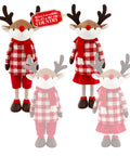saint joy renna natalizia estendibile 45 80 cm con gambe telescopiche struttura in ferro 2 outfit scandinavo o country ean 8056819079593