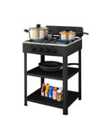 staylux cucina a gas da esterno con supporto e 2 ripiani acciaio potente e pratica ean 8055954980054
