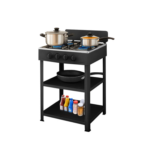 staylux cucina a gas da esterno con supporto e 2 ripiani acciaio potente e pratica ean 8055954980054