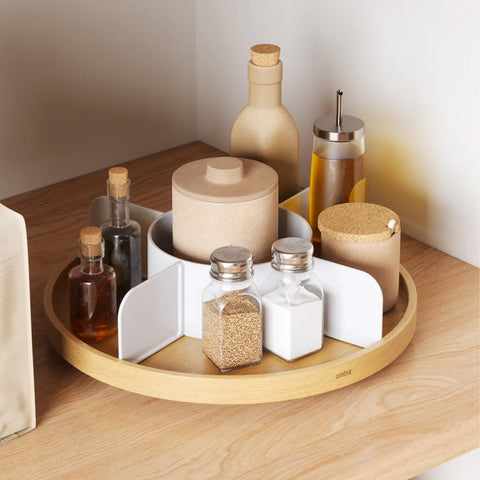 immagine-2-umbra-organizer-portaoggetti-rotondo-girevole-5-scomparti-30cm-ean-028295398602