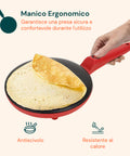 wintem crepiera elettrica 600w con rivestimento antiaderente e accessori ean 8052286431995