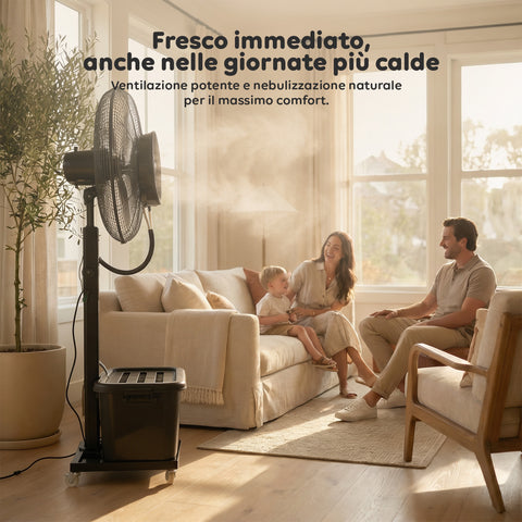 wintem ventilatore nebulizzatore industriale 230w con pale in alluminio 65 cm 3 velocita di oscillazione ean 8056819040241