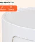 avilia home mobiletto rotondo con cassetti scorrevoli comodino moderno in abs ean 8052879010989