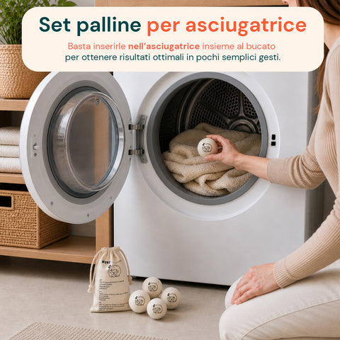 avilia home set 6 palline di lana per asciugatrice riutilizzabili diametro 7 cm ean 8052879011993