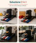 avilia organizer capsule 2 in 1 compatibile nespresso e a modo mio con base macchina ean 8015361084738