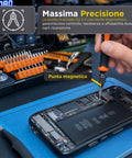 daimann kit 38 in 1 attrezzi riparazione elettronica di precisione in acciaio s2 con punte magnetiche ean 8056590070437