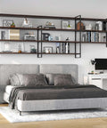 immagine-3-emuca-set-2-strutture-verticali-componi-scaffale-da-parete-in-acciaio-83x35cm-nero-ean-8432393275093