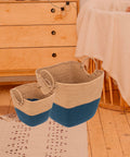 immagine-3-five-simply-smart-set-3-cestini-in-vimini-solar-power-blu-petrolio-ean-3560231557379