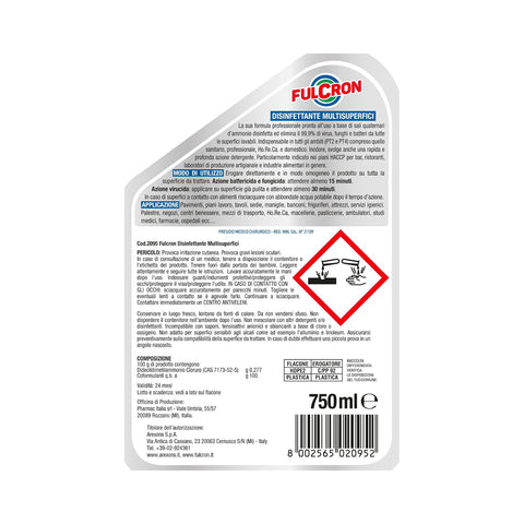 immagine-3-fulcron-disinfettante-antibatterico-per-superfici-alimentari-haccp-750ml-ean-8002565020952