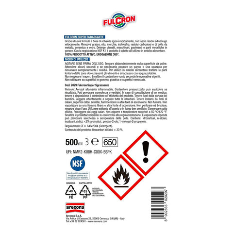 immagine-3-fulcron-sgrassante-con-base-solvente-per-superfici-alimentari-haccp-500ml-ean-8002565020297