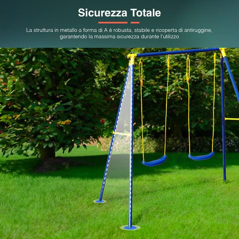 immagine-3-garden-friend-altalena-2-posti-per-bambini-in-metallo-209x142x182cm-ean-8023755045623