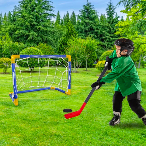 immagine-3-giaquinto-set-sport-2-in-1-per-calcio-con-pallone-e-hockey-con-porta-ean-8056448013654