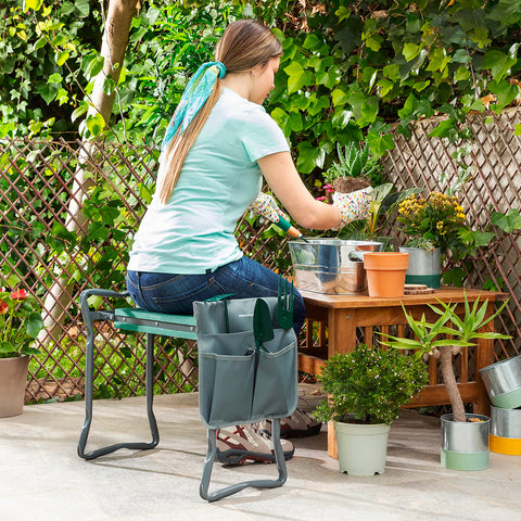 immagine-3-innovagoods-panca-pieghevole-con-borsa-per-gli-attrezzi-da-giardinaggio-60x49x275cm-ean-8435527821616