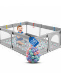 keiki box pieghevole per bambini con 100 palline e 4 anelli area gioco sicura ean 8056590110027