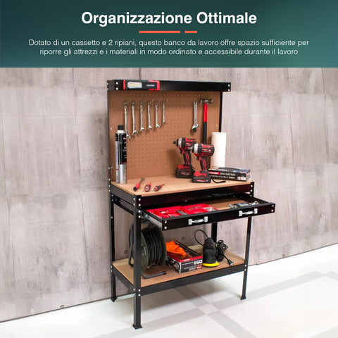 immagine-3-kombo-banco-da-lavoro-2-ripiani-e-1-cassetto-in-acciaio-con-schienale-12-ganci-in-mdf-90x48x140cm-ean-8050612778851