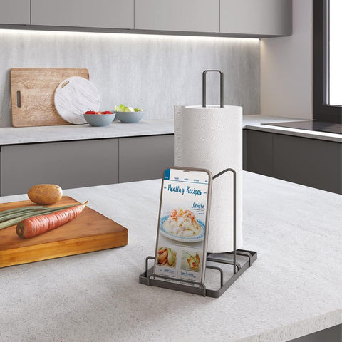 immagine-3-metaltex-porta-rotolo-da-cucina-con-supporto-per-tablet-13x19x32cm-ean-8002523529145