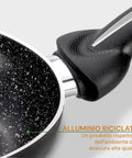 pensofal set 3 padelle antiaderenti 18 22 26 cm in alluminio per induzione e gas ean 8020173085798