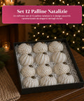 saint joy palline di natale set 12 pezzi a8 cm stile antico 2 colori ean 8050043128263