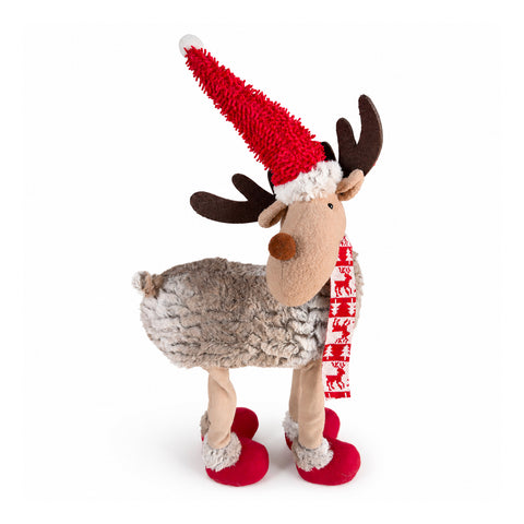 saint joy renna natalizia grande 63 cm in peluche morbido decorazione natale con zampe appesantite 4 colori ean 8056819079708