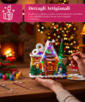 saint joy villaggio di natale animato northlight con luci led musica e albero rotante ean 8050043127457