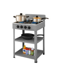 staylux cucina a gas da esterno con supporto e 2 ripiani acciaio potente e pratica ean 8055954980054