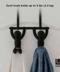 immagine-3-umbra-gancio-doppio-sopraporta-buddy-nero-ean-028295503860