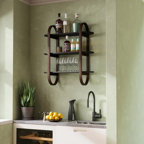 immagine-3-umbra-mensola-da-parete-3-ripiani-in-legno-nero-ean-028295357777