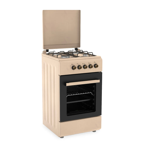 wintem cucina a gas 50x50 cm con forno a gas 49 litri 4 fuochi di diversa potenza valvole di sicurezza e coperchio ean 8056819078930