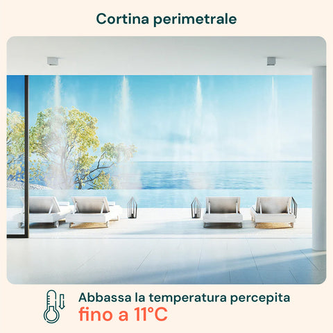 Kit Irrigazione a Nebulizzazione 15 m per Piante, Gazebo e Giardino