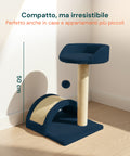 puppy lovers tiragraffi per gatti 50 cm con arco in sisal e gioco pendente ean 8054806950641