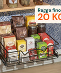avilia home cestello estraibile cucina per dispensa e sottolavello in metallo ean 8052879011085