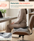 avilia home cuscino posturale ergonomico in memory foam forma a u per gambe e fianchi 44x37x9 cm ean 8052879011191