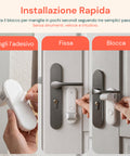 avilia home set 2 blocca maniglie adesivi di sicurezza con pulsanti bilaterali per bambini e animali h 23x45 cm ean 8052879011214