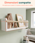 avilia home set 3 mensole da parete per bambini in legno resistente 40x12 cm portata 3kg ean 8052879011672
