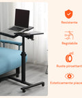 avilia scrivania regolabile con ruote e ripiano inclinabile salvaspazio multiuso ean 8056819050271