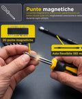 daimann set cacciaviti magnetici professionali 43 pezzi con valigetta kit giraviti con magnetizzatore e smagnetizzatore punte antiscivolo e impugnatura ergonomica ean 8056590070451