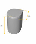immagine-4-emuca-pattumiera-per-fissaggio-a-porta-con-coperchio-automatico-13l-grigio-ean-8432393120034