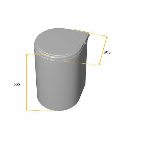 immagine-4-emuca-pattumiera-per-fissaggio-a-porta-con-coperchio-automatico-13l-grigio-ean-8432393120034