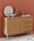 immagine-4-five-simply-smart-credenza-a-3-cassetti-effetto-rovere-naturale-39x76x120cm-ean-3560232704604
