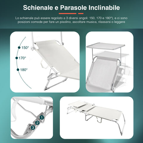 immagine-4-garden-friend-lettino-da-mare-pieghevole-con-parasole-in-alluminio-2x1-bianco-ean-8023755055554