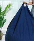 immagine-4-king-collection-pouf-a-sacco-in-nylon-65x62cm-blu-ean-8023755045968