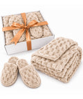 saint joy set coperta e pantofole soffici e avvolgenti plaid morbido 125x170 cm ciabatte taglia unica 4 colori ean 8056819079661