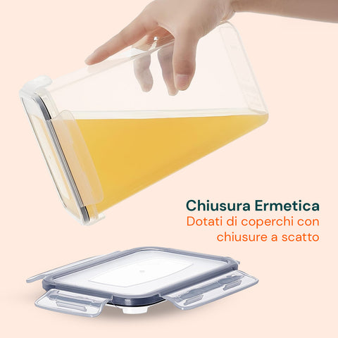 avilia home contenitori ermetici alimenti set 24 pezzi di diverse dimensioni con etichette ean 8052879011306