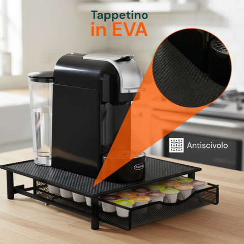 avilia home porta capsule caffe 36 posti con cassetto estraibile in metallo e base antiscivolo ean 8052879011269